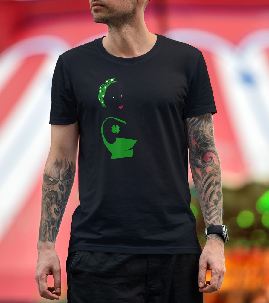 Rosie the Riveter Irish Shamrock St Patricks Iconic T-Shirt