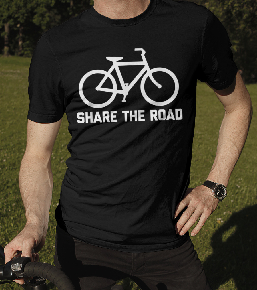 Share The Road Funny Cool Cycling Bicycle T-Shirt