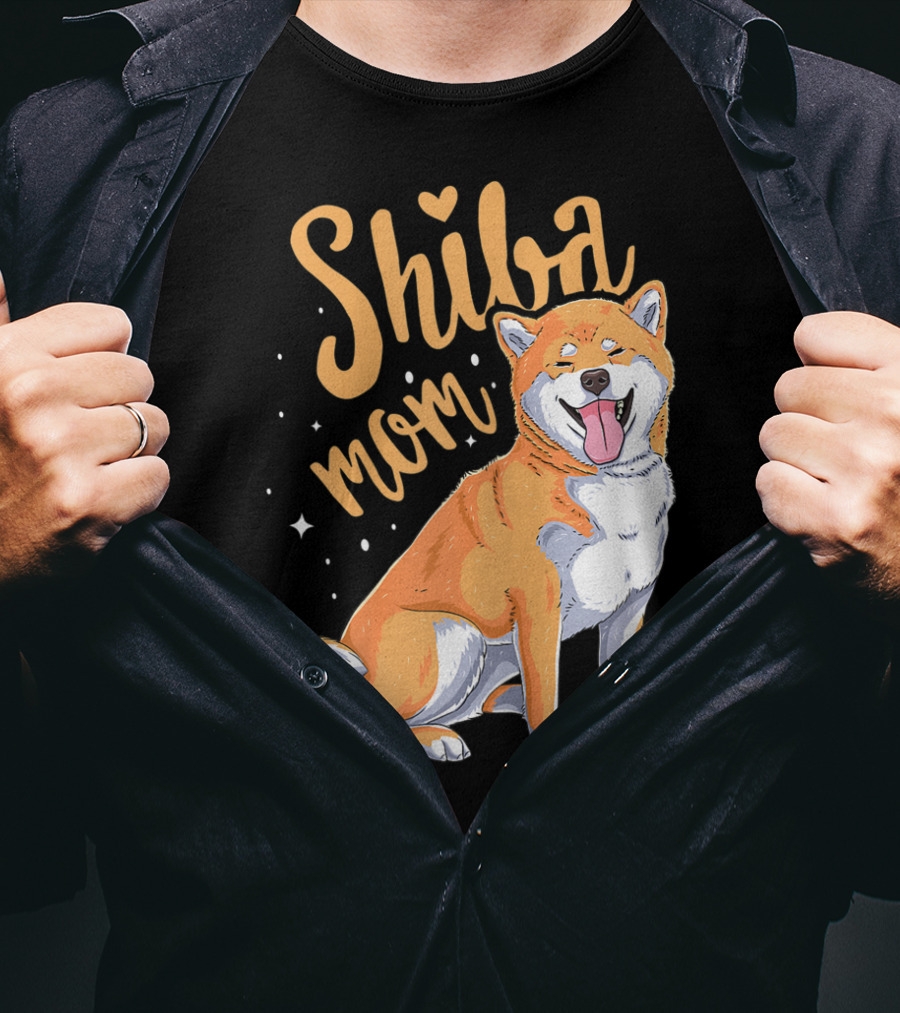 Shiba Inu Mom Funny Dog Lover For Shiba Inu Owner T-Shirt