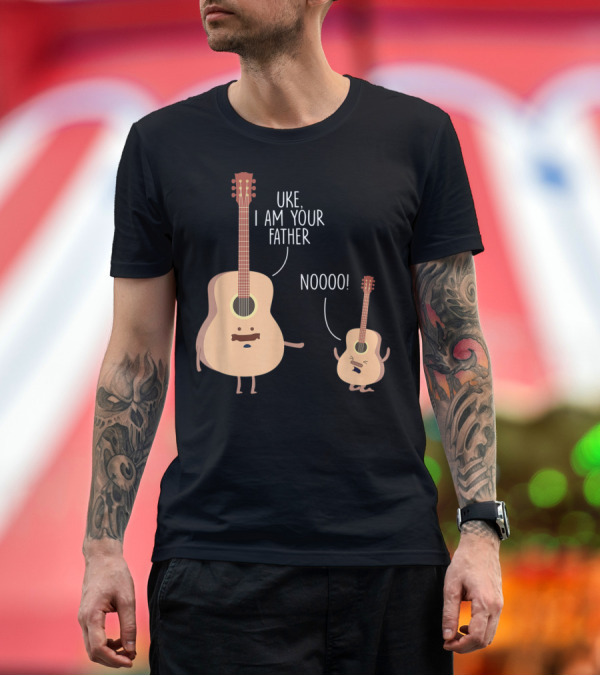 Premium T-Shirt: Uke I Am Your Father Ukulele Guitar NOOOO T-Shirt Uke I Am Your Father Ukulele Guitar NOOOO T-Shirt