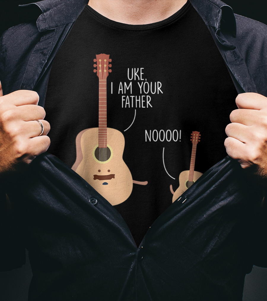 Uke I Am Your Father Ukulele Guitar NOOOO T-Shirt