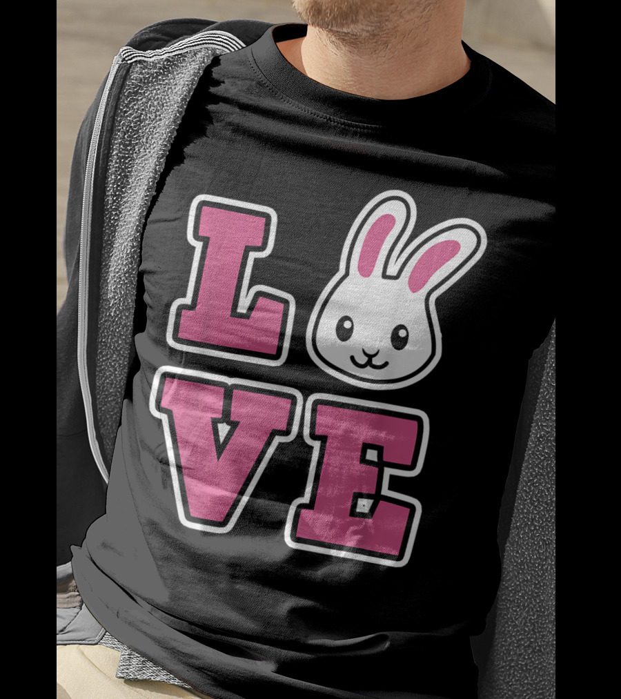 LOVE Bunny And Women For Easter Love Bunny T-Shirt