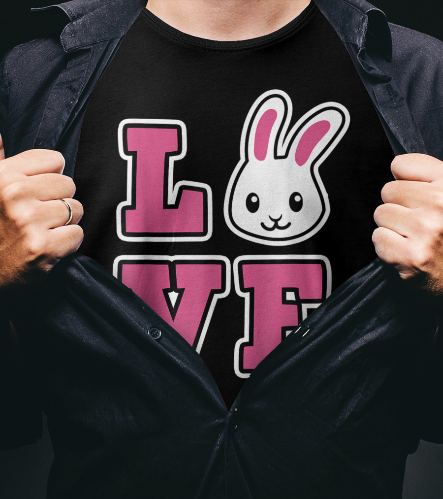 LOVE Bunny And Women For Easter Love Bunny T-Shirt