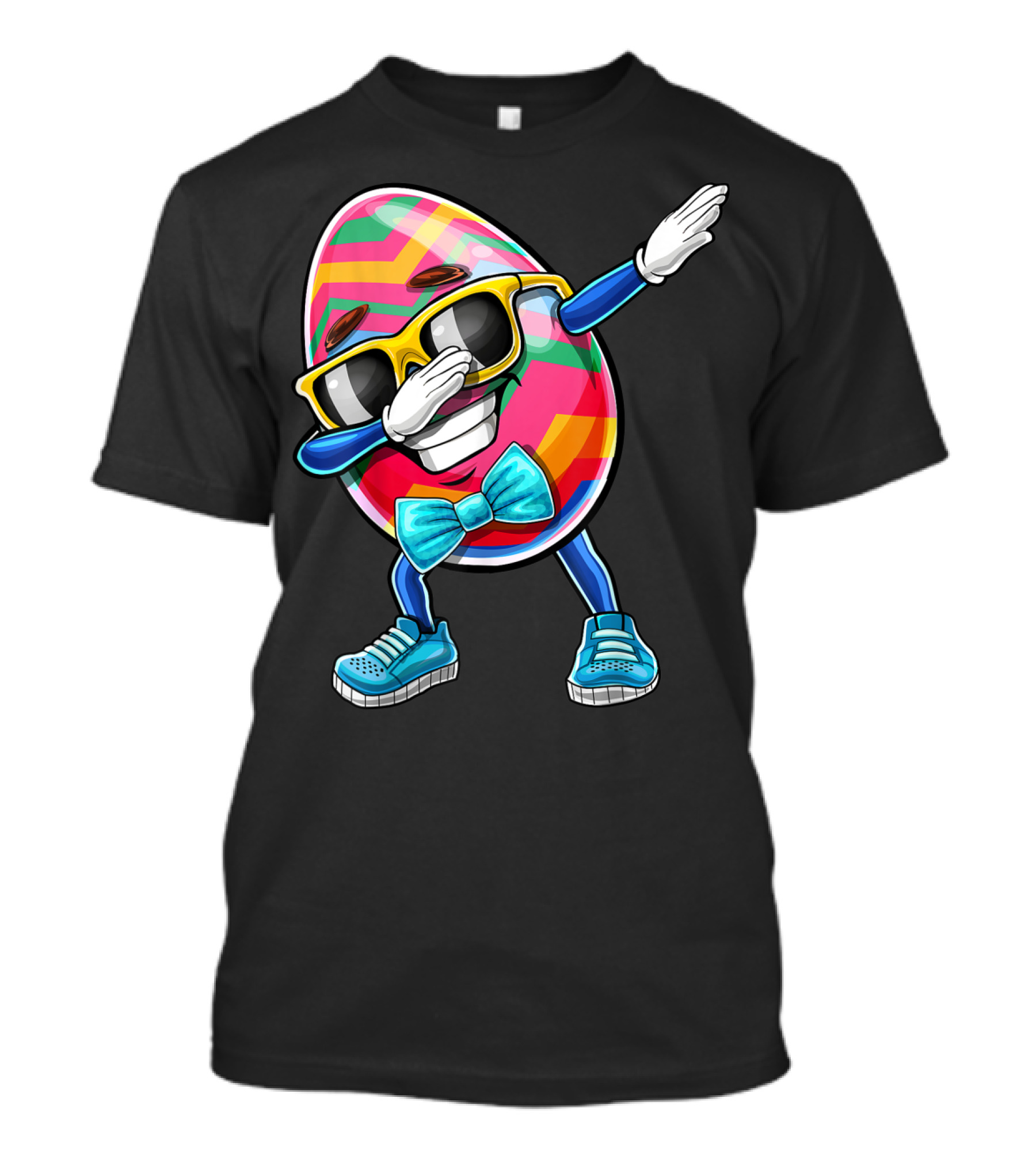 Dabbing Easter Egg With Sunglasses And Bowtie For Easter Sunday T-Shirt