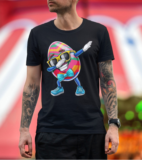 Premium T-Shirt: Dabbing Easter Egg with Sunglasses and Bowtie for Easter Sunday T-Shirt Dabbing Easter Egg with Sunglasses and Bowtie for Easter Sunday T-Shirt