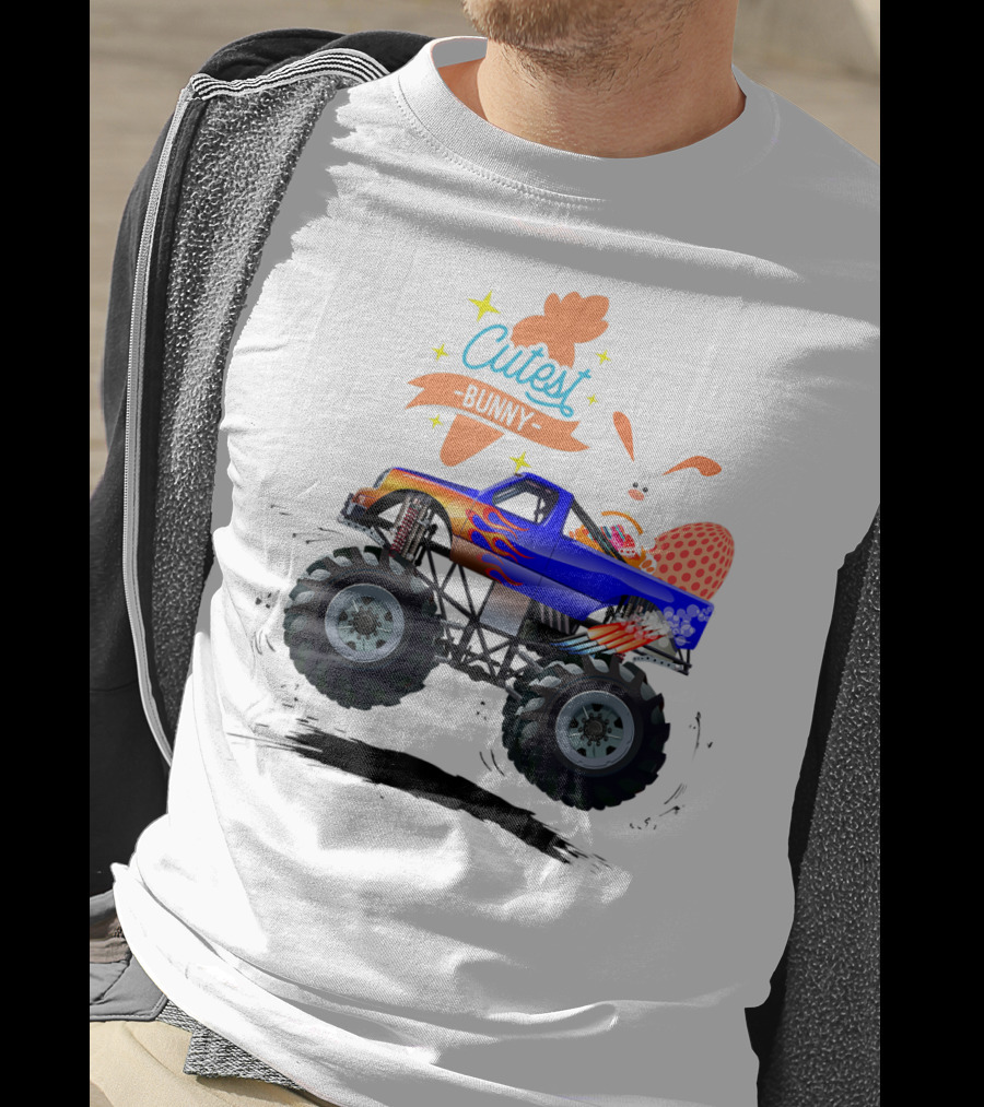 Cutest Easter Bunny Monster Truck Egg Hunt Adventure T-Shirt