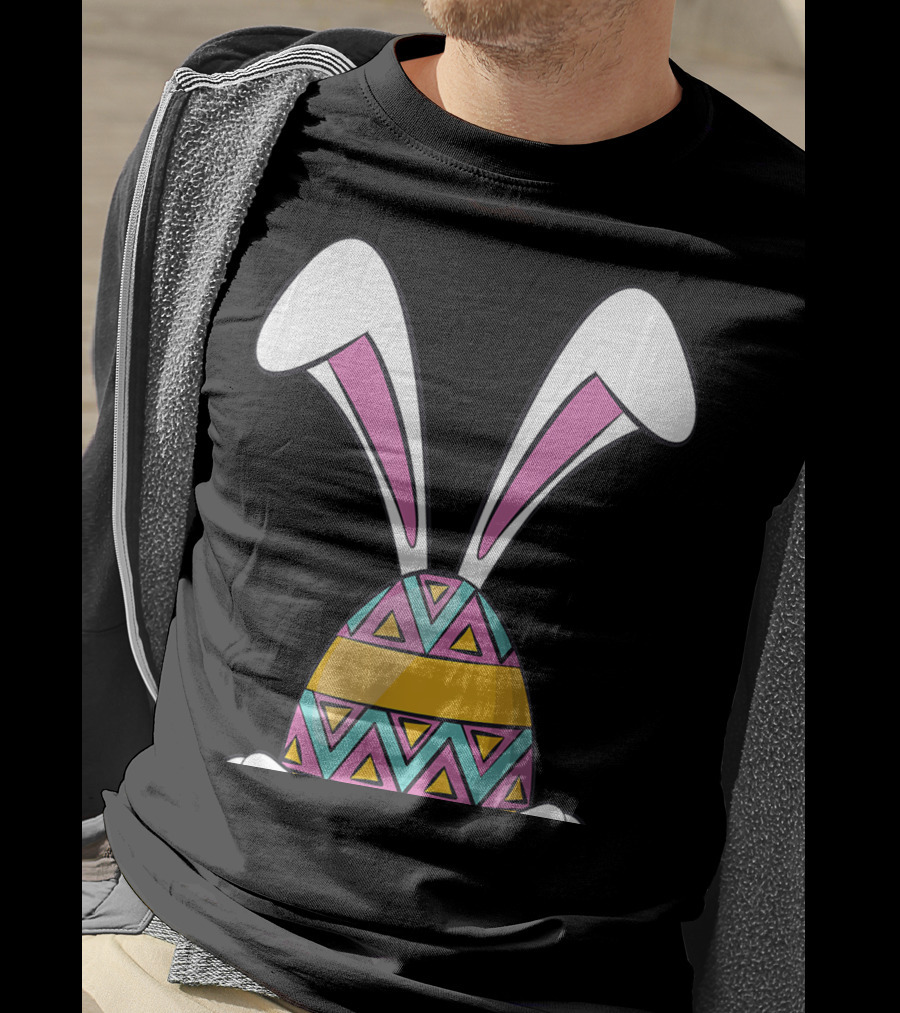 Funny Bunny Easter Cute Happy Rabbit Egg T-Shirt