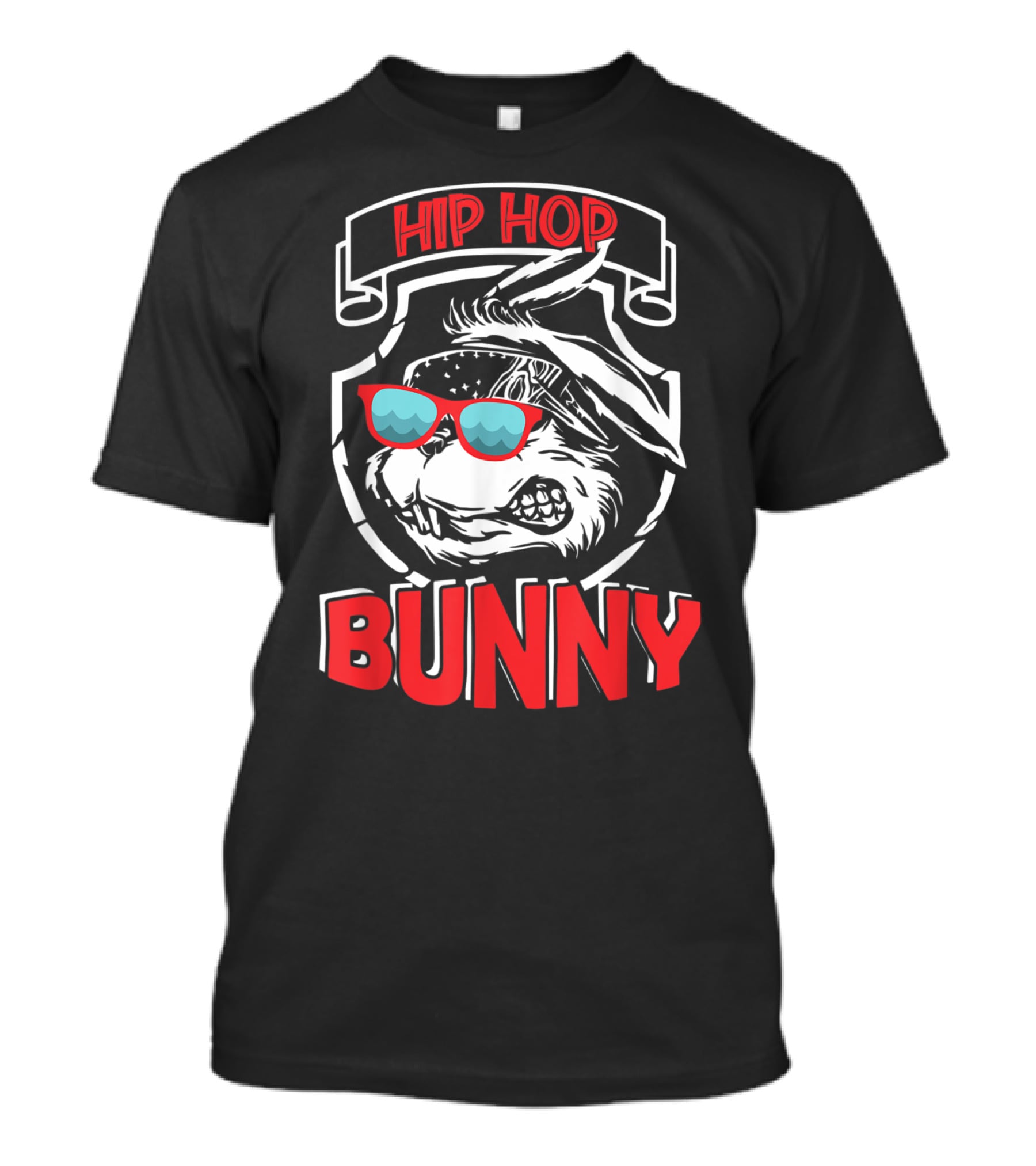 Hip Hop Bunny With Sunglasses Easter Toddler T-Shirt