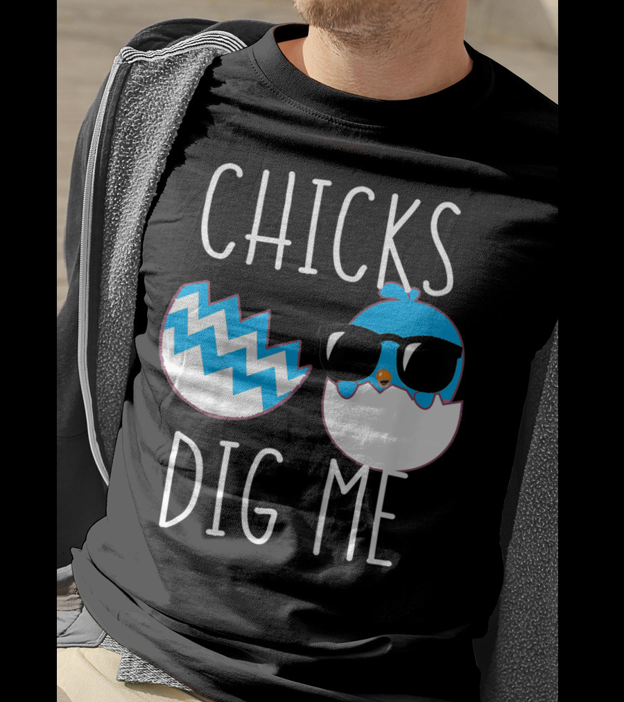 Chicks Dig Me Funny Easter Baby Toddler Kids T-Shirt