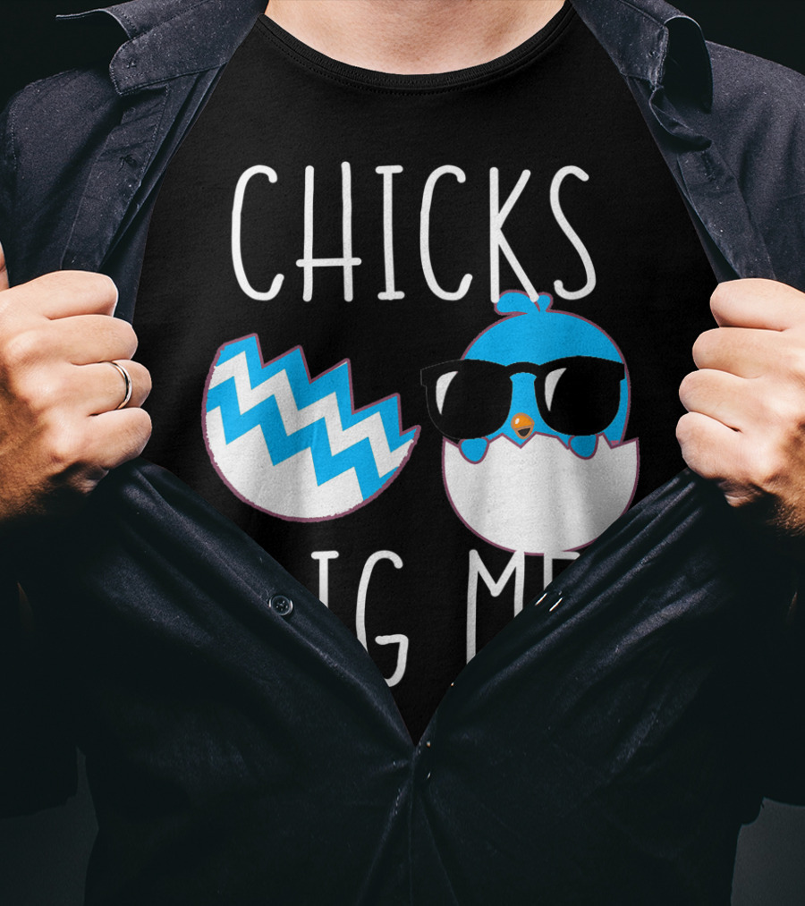 Chicks Dig Me Funny Easter Baby Toddler Kids T-Shirt