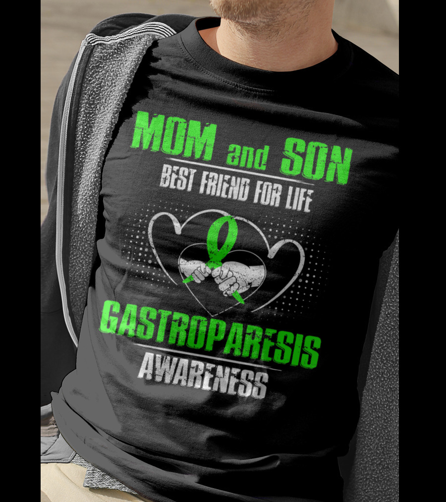 Mom And Son Best Friend For Life Gastroparesis Awareness T-Shirt