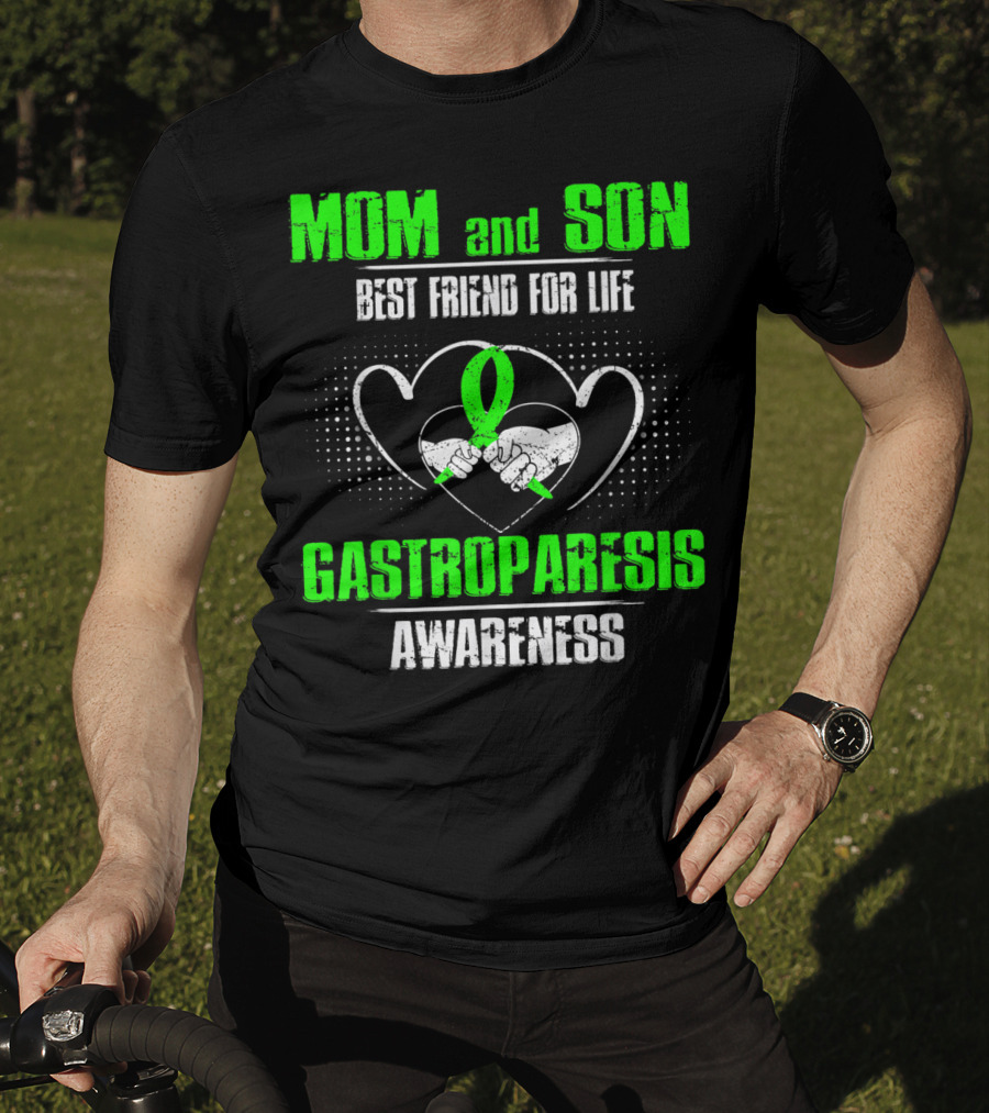 Mom And Son Best Friend For Life Gastroparesis Awareness T-Shirt