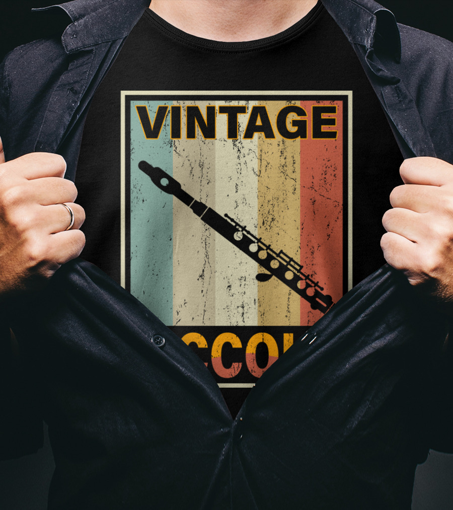 Vintage Piccolo Retro Stripes T-Shirt