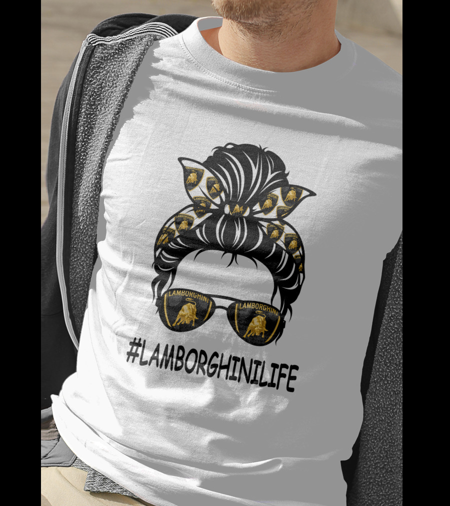 LAMBORGHINILIFE Sunglasses And Bandana T-Shirt