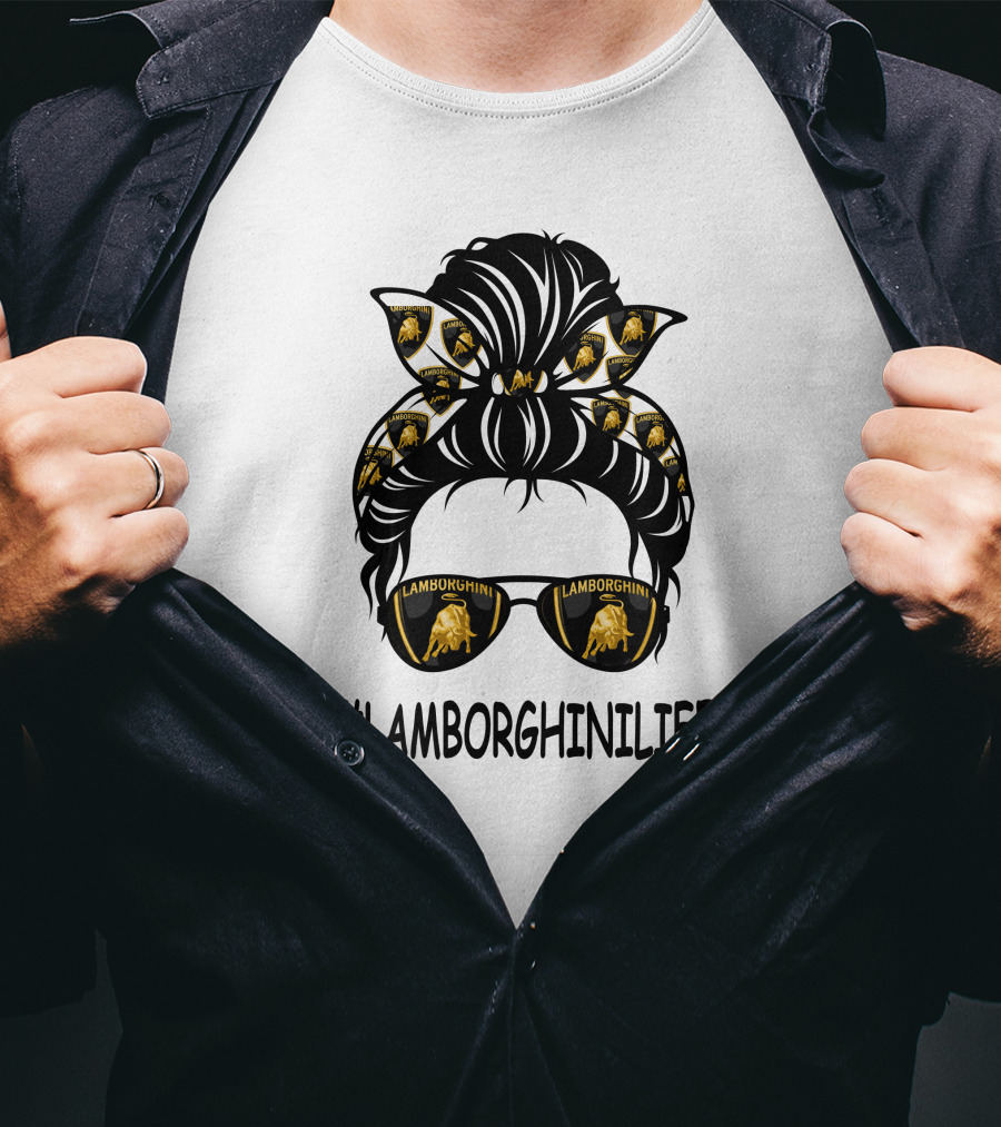 LAMBORGHINILIFE Sunglasses And Bandana T-Shirt