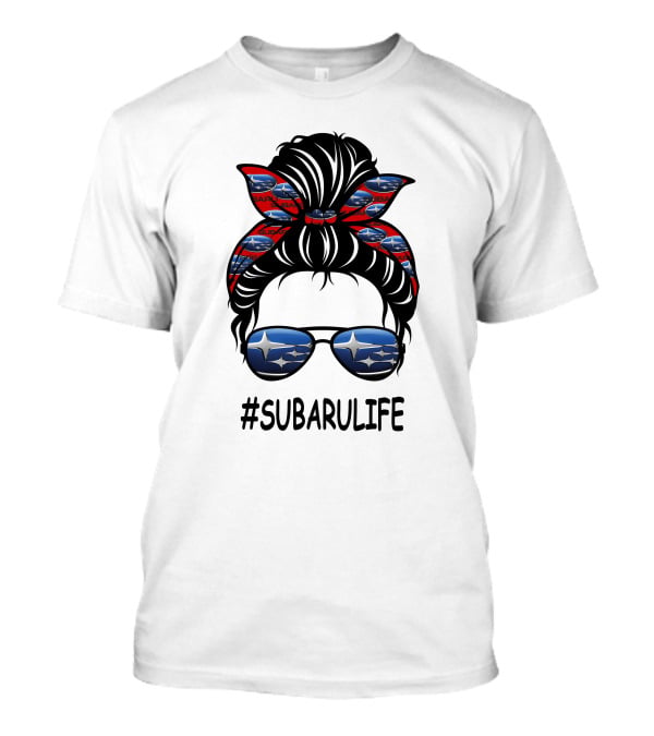 SUBARULIFE Bandana And Sunglasses Icon With Subaru T-Shirt