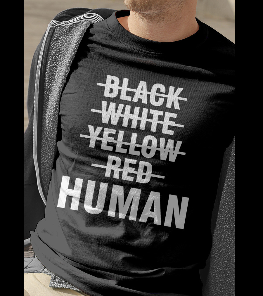 Black White Yellow Red Human Unity T-Shirt