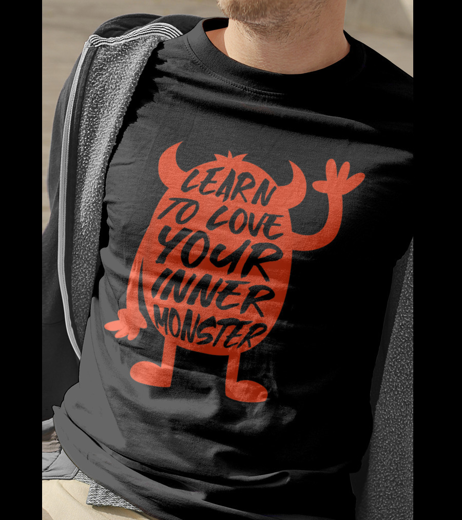 Learn To Love Your Inner Monster Halloween Boo T-Shirt