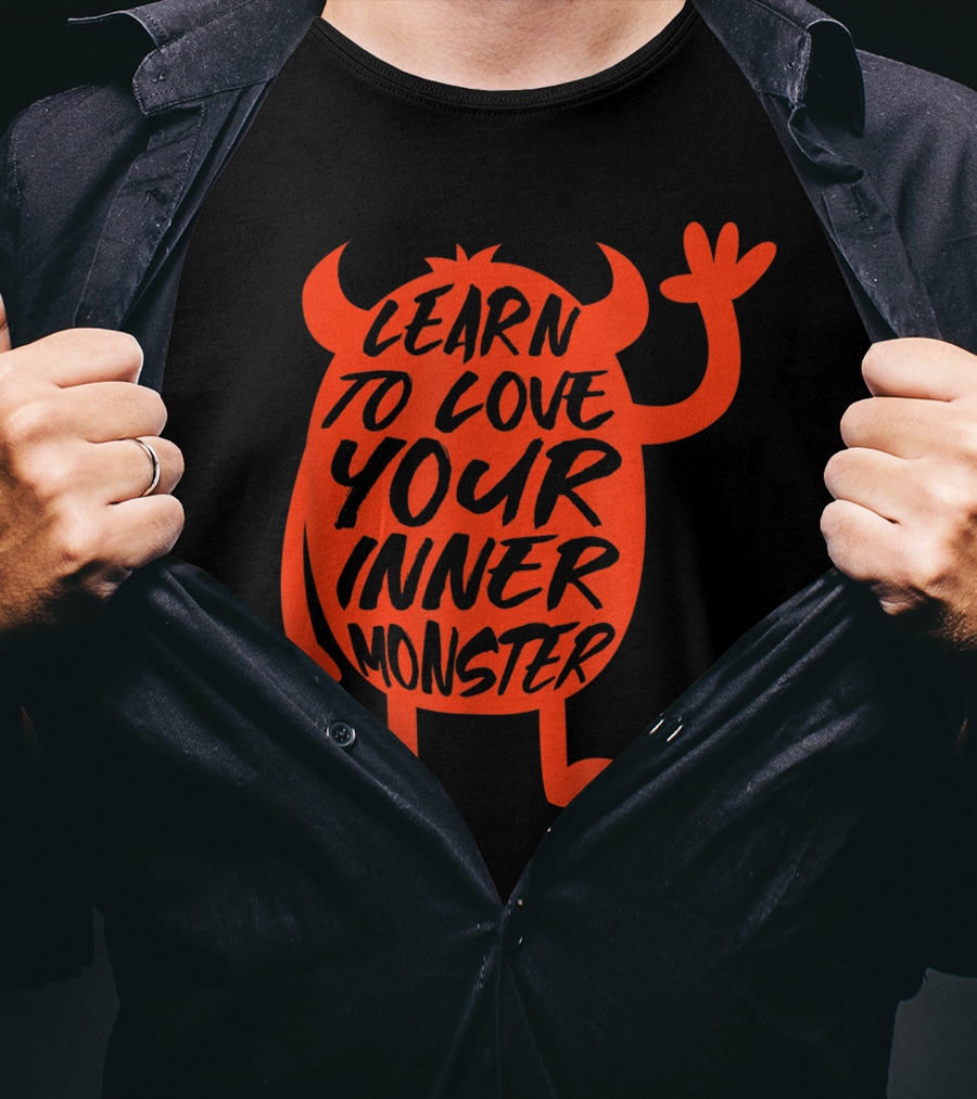 Learn To Love Your Inner Monster Halloween Boo T-Shirt