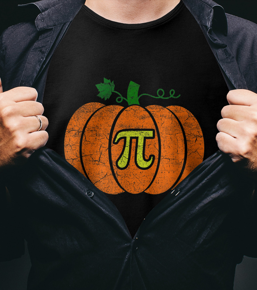 Halloween Pumpkin Pi Pie T-Shirt