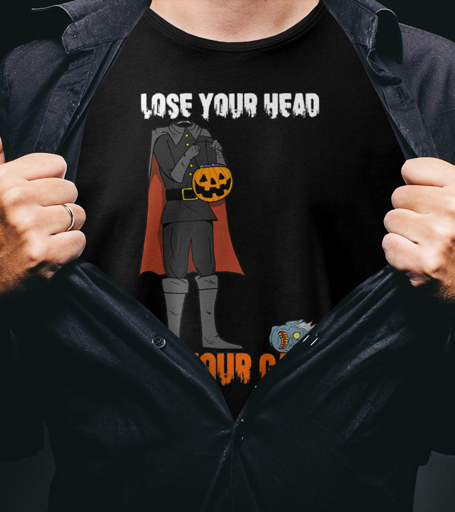 Lose Your Head Not Your Candy Scary Horseman T-Shirt