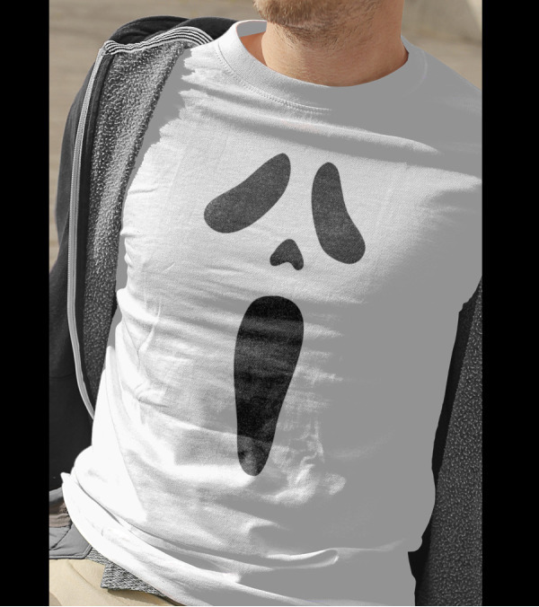 Halloween Scary Ghost Face Mask T-Shirt
