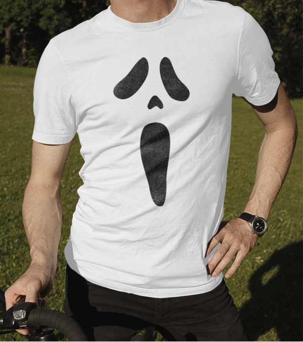 Halloween Scary Ghost Face Mask T-Shirt