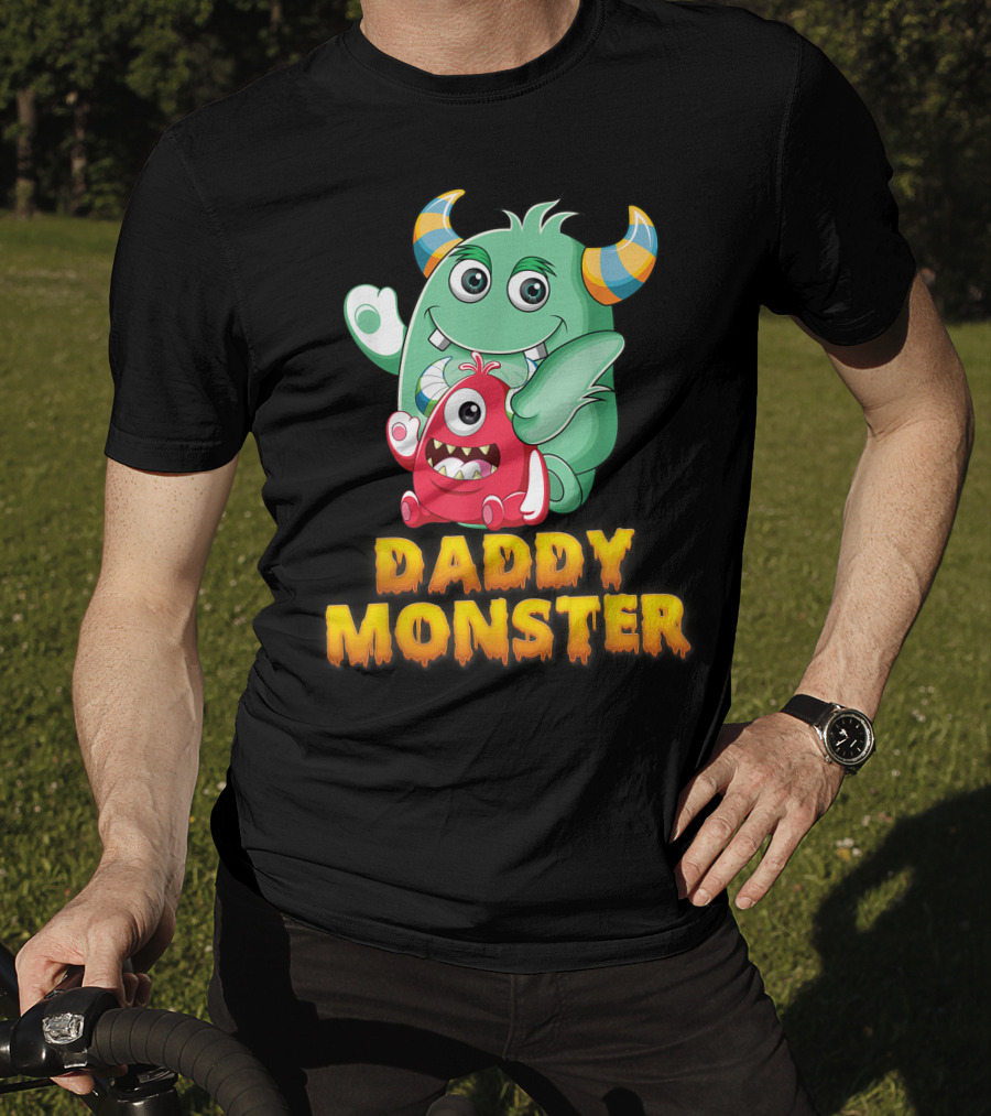 Daddy Monster Cute Cartoon Creatures T-Shirt