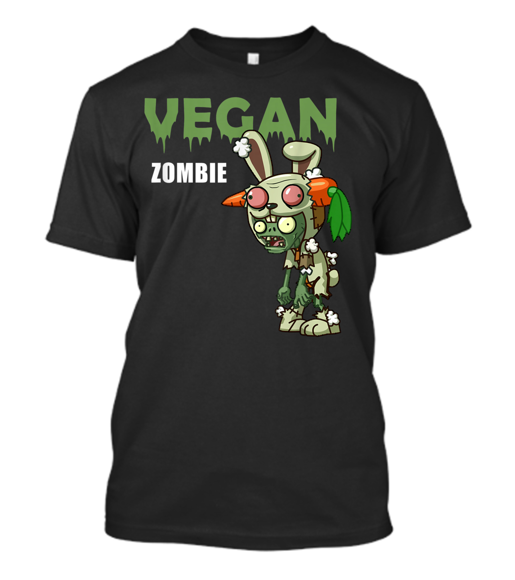 VEGAN ZOMBIE Carrot Bunny Costume Character T-Shirt