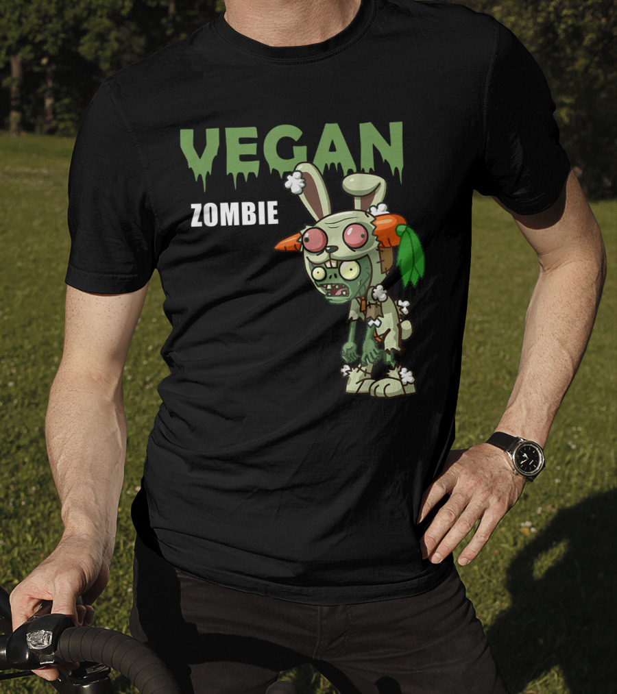 VEGAN ZOMBIE Carrot Bunny Costume Character T-Shirt