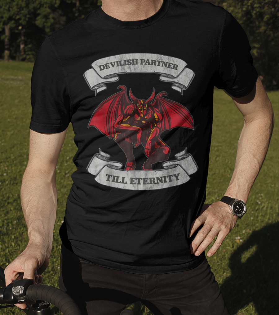 Devilish Partner Till Eternity Demon Couple T-Shirt