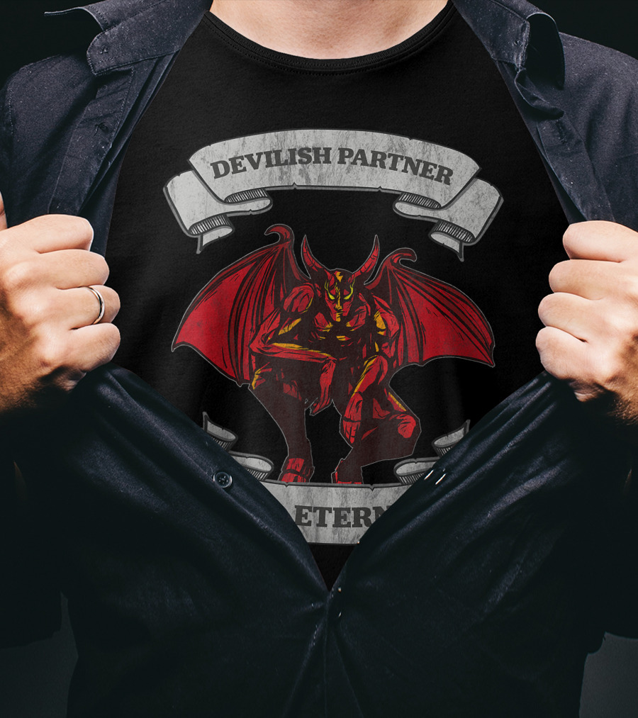 Devilish Partner Till Eternity Demon Couple T-Shirt