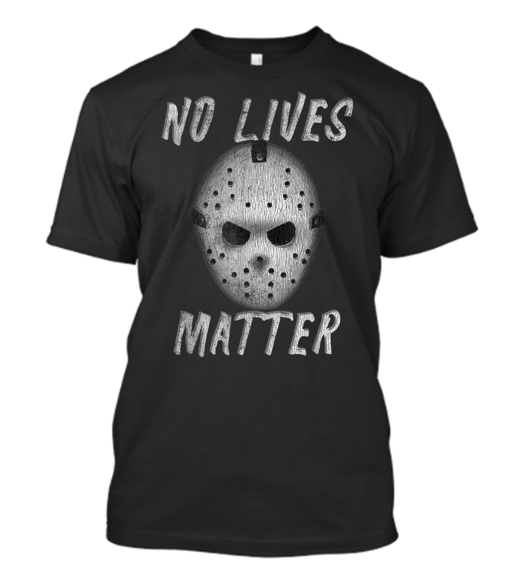 No Lives Matter Horror Ice Hockey Mask Jason Voorhees Face T-Shirt