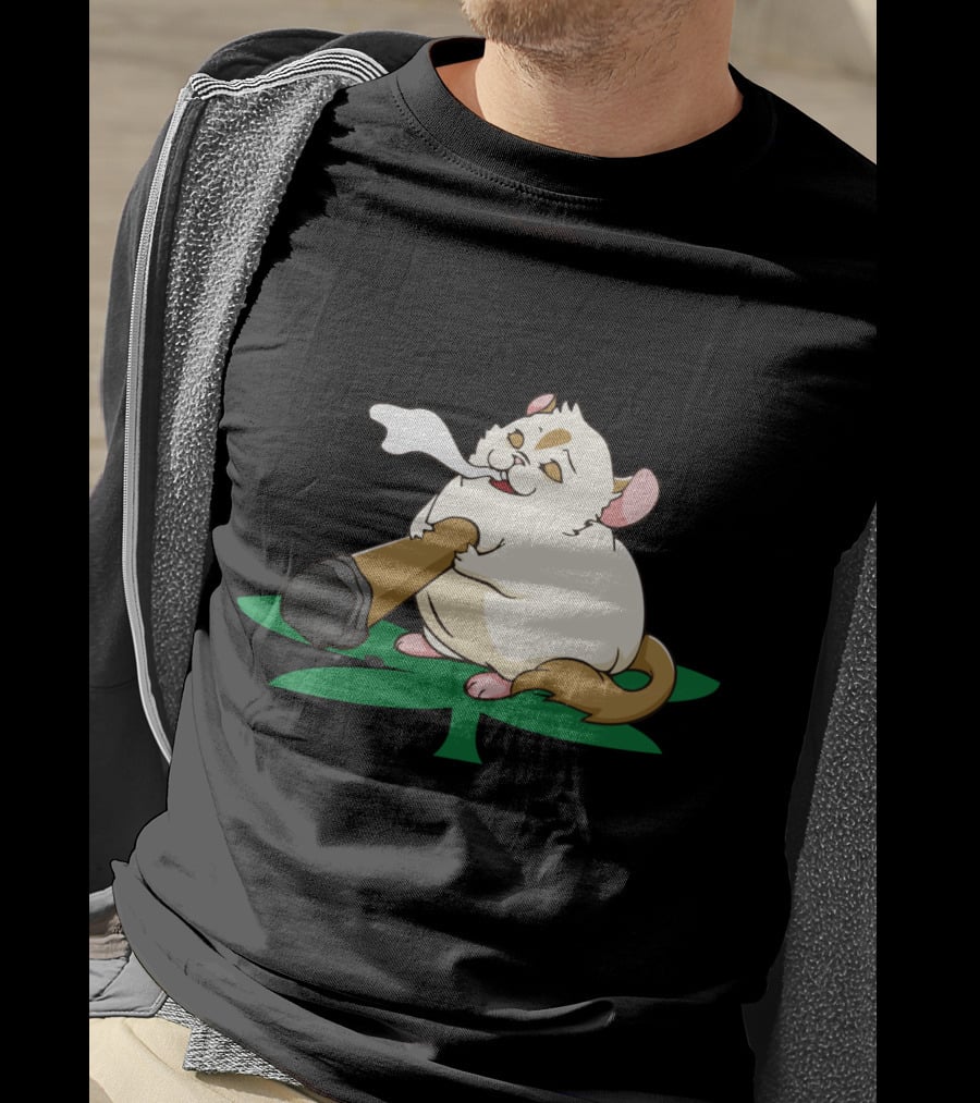 Chinchillin Weed Smoking Chinchilla THC Marijuana Cannabis Leaf T-Shirt