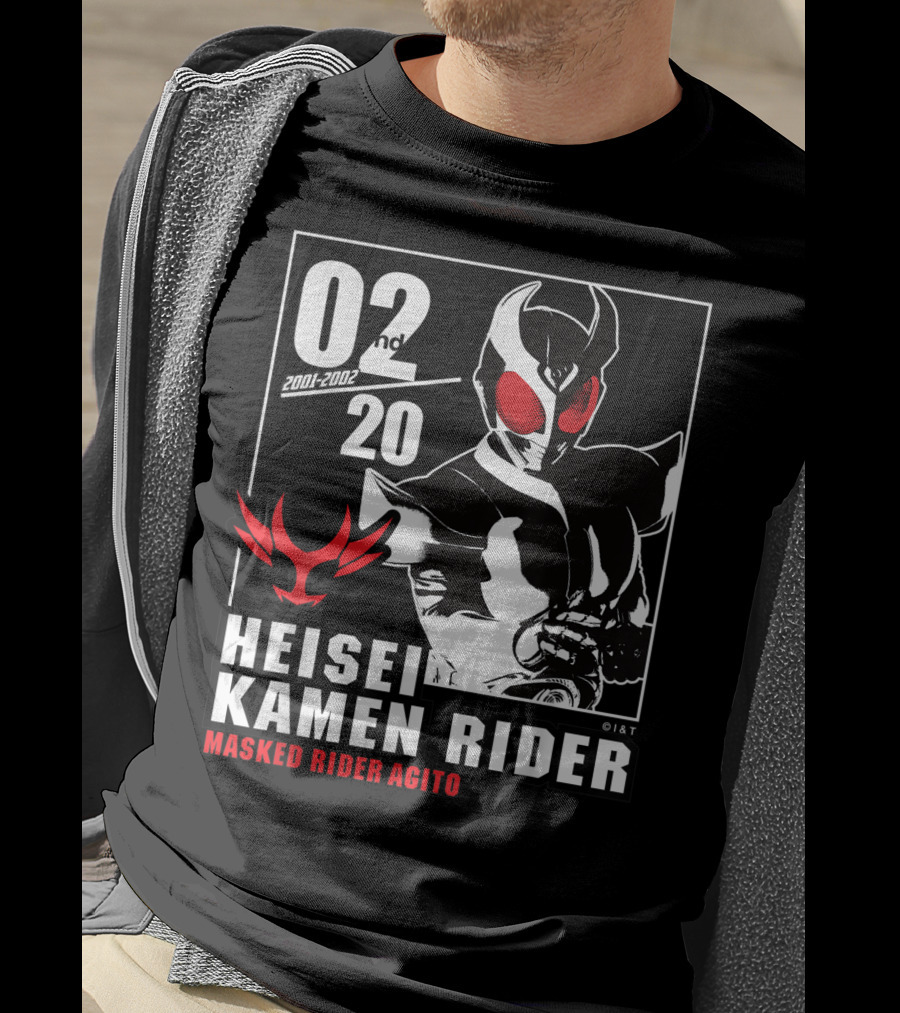 02nd 2001-2002 Heisei Kamen Rider Masked Rider Agito T-Shirt