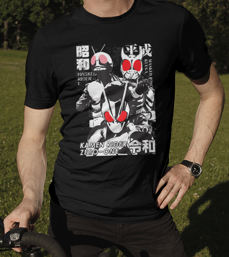 Kamen Rider Zero-One Showa Heisei Reiwa Masked Rider Kuuga T-Shirt