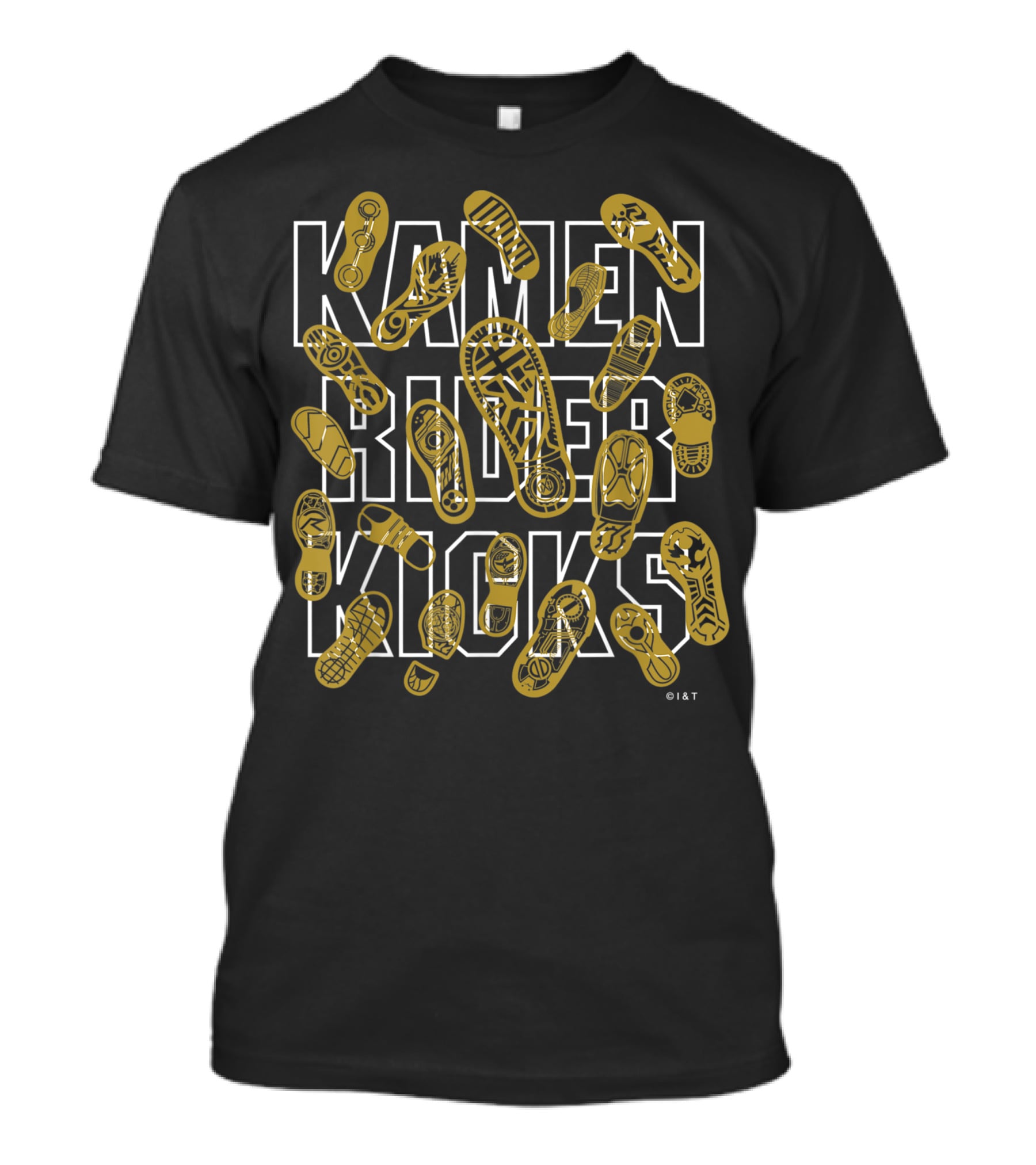 Kamen Rider Kicks Iconic Shoe Prints Collection T-Shirt