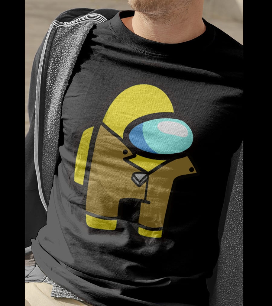 Among Us Character Yellow Detective Crewmate T-Shirt