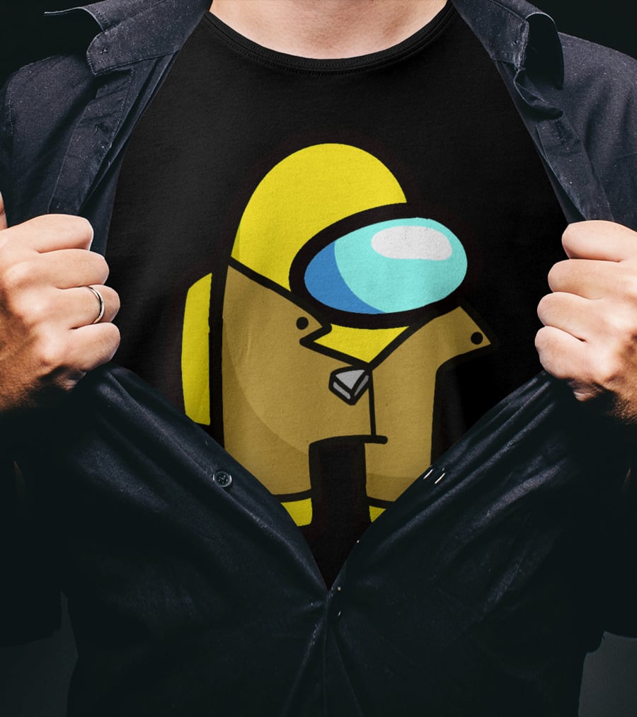 Among Us Character Yellow Detective Crewmate T-Shirt