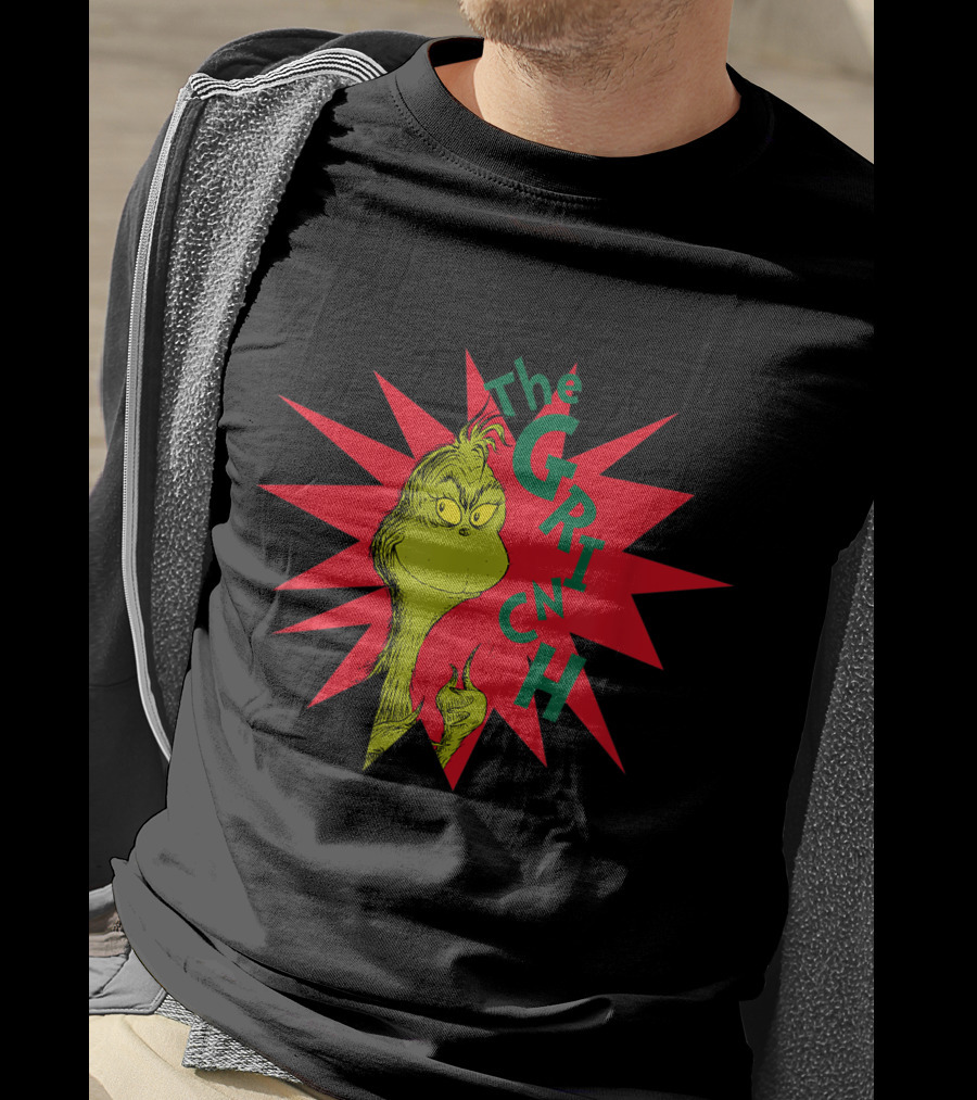 The Grinch Burst Dr. Seuss Starburst T-Shirt