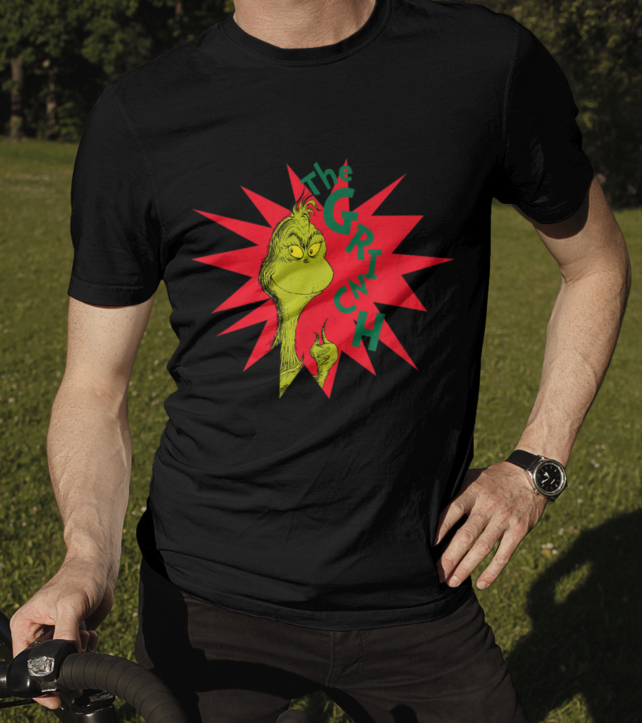 The Grinch Burst Dr. Seuss Starburst T-Shirt