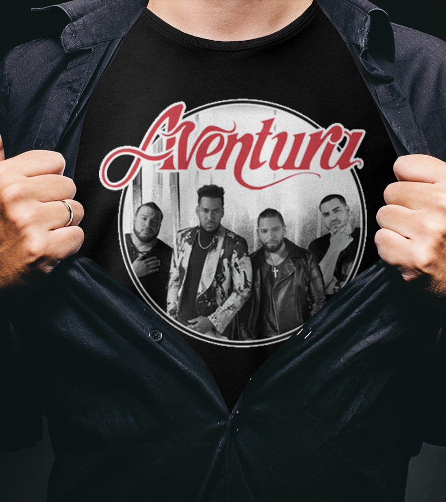 Aventura Inmortal Band Members Photo T-Shirt