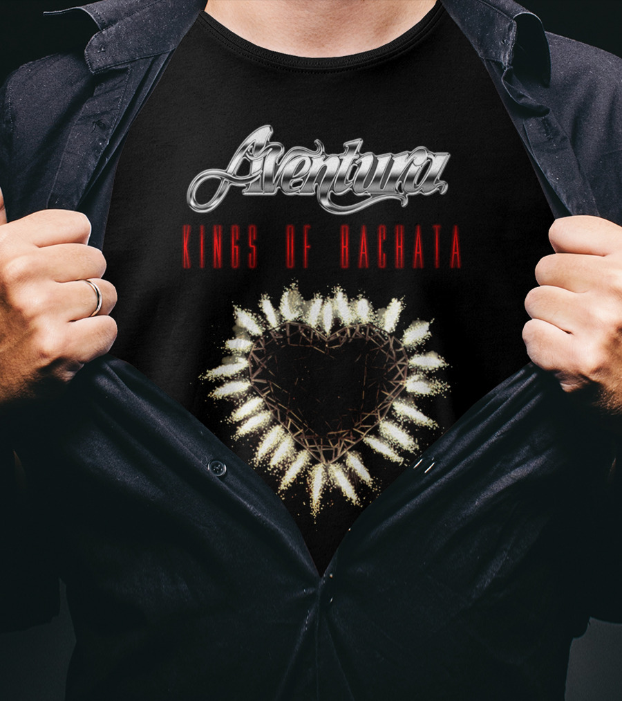 Aventura Kings Of Bachata Heart T-Shirt