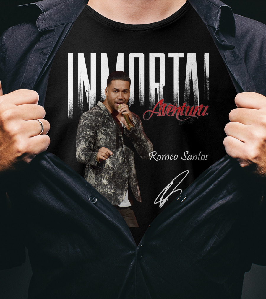 INMORTAL Aventura Romeo Santos Signature T-Shirt