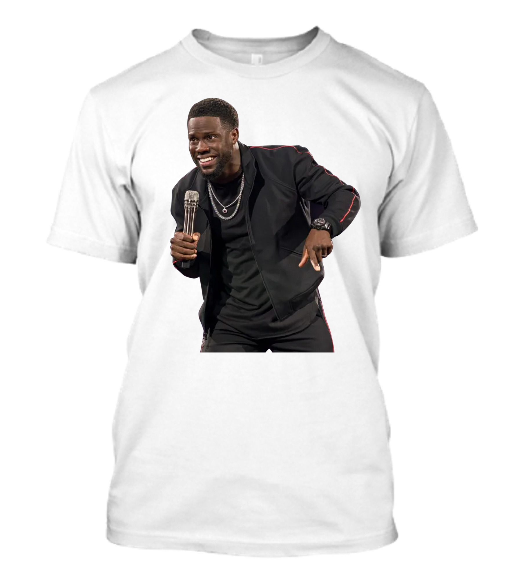 Kevin Hart Stand-Up Comedy Performance With Microphone T-Shirt