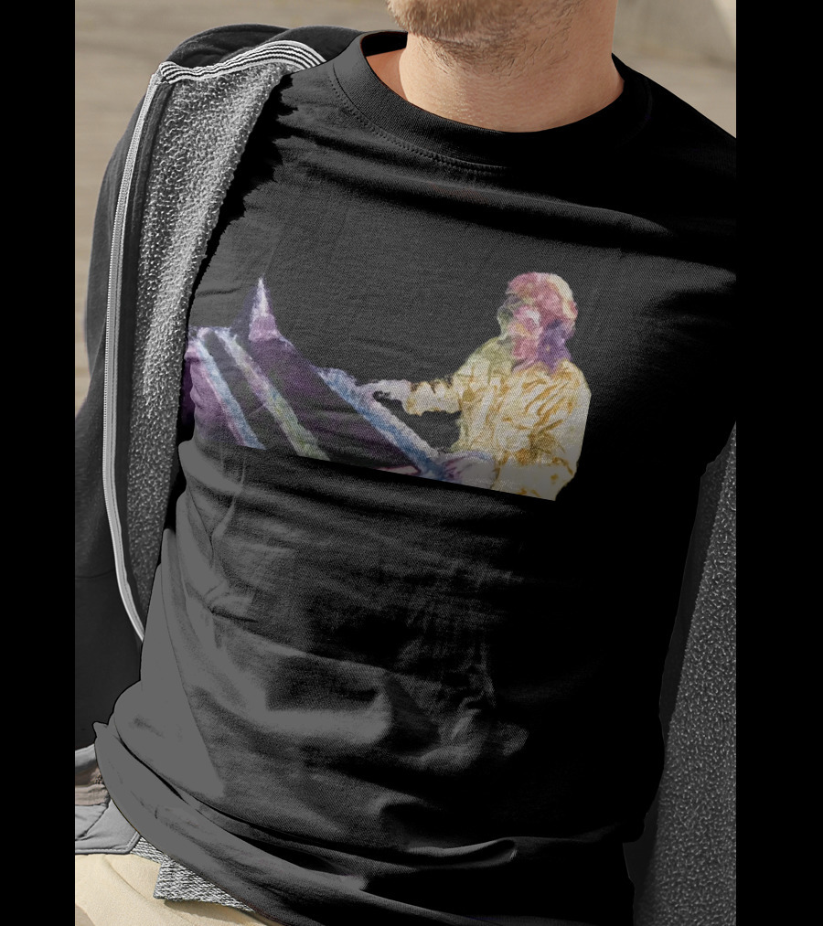 Get High Psychedelic Piano Player T-Shirt