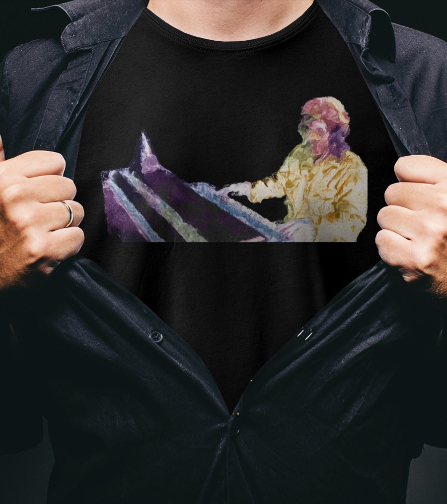 Get High Psychedelic Piano Player T-Shirt