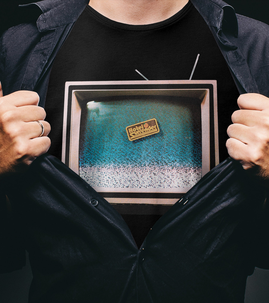 Hotel Surrender TV Static Retro Television T-Shirt