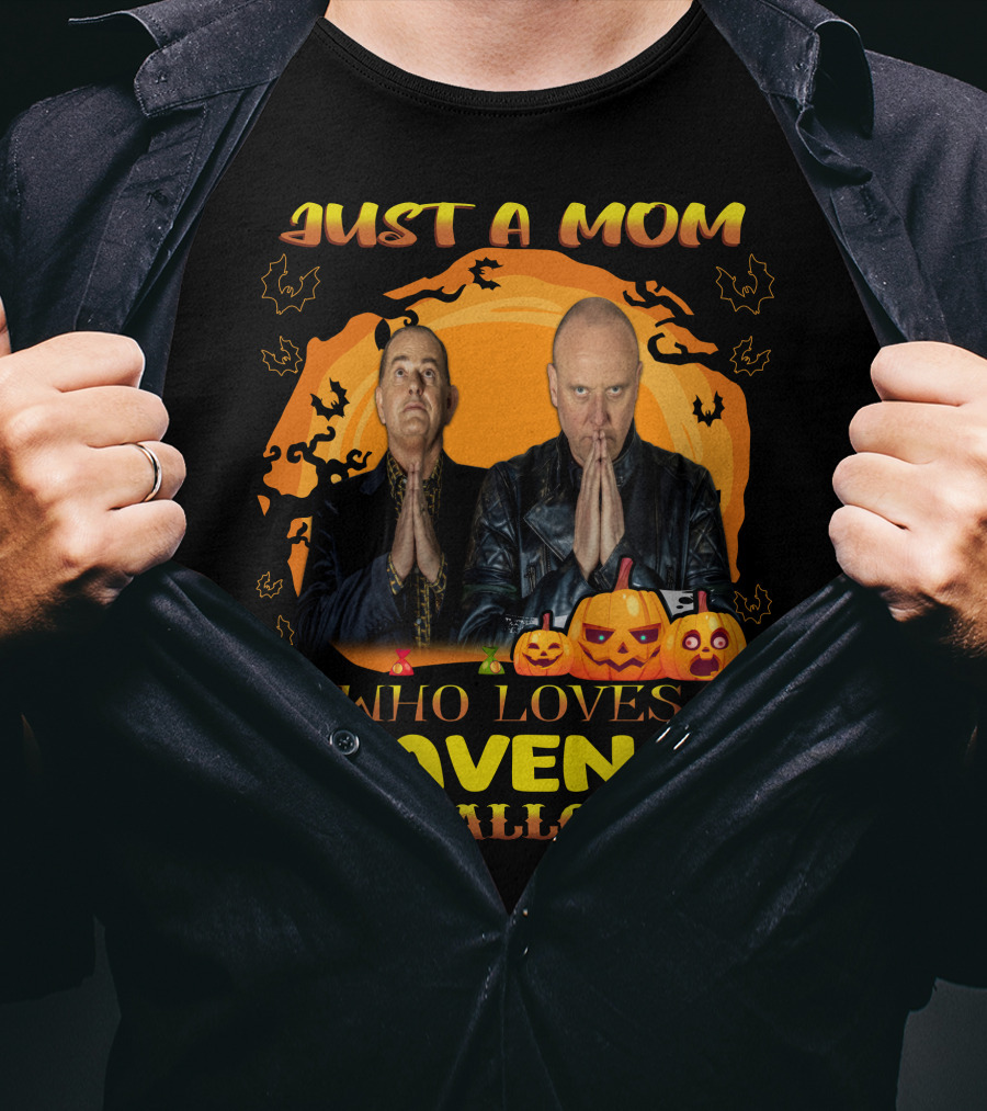 Just A Mom Who Loves Heaven 17 And Halloween T-Shirt