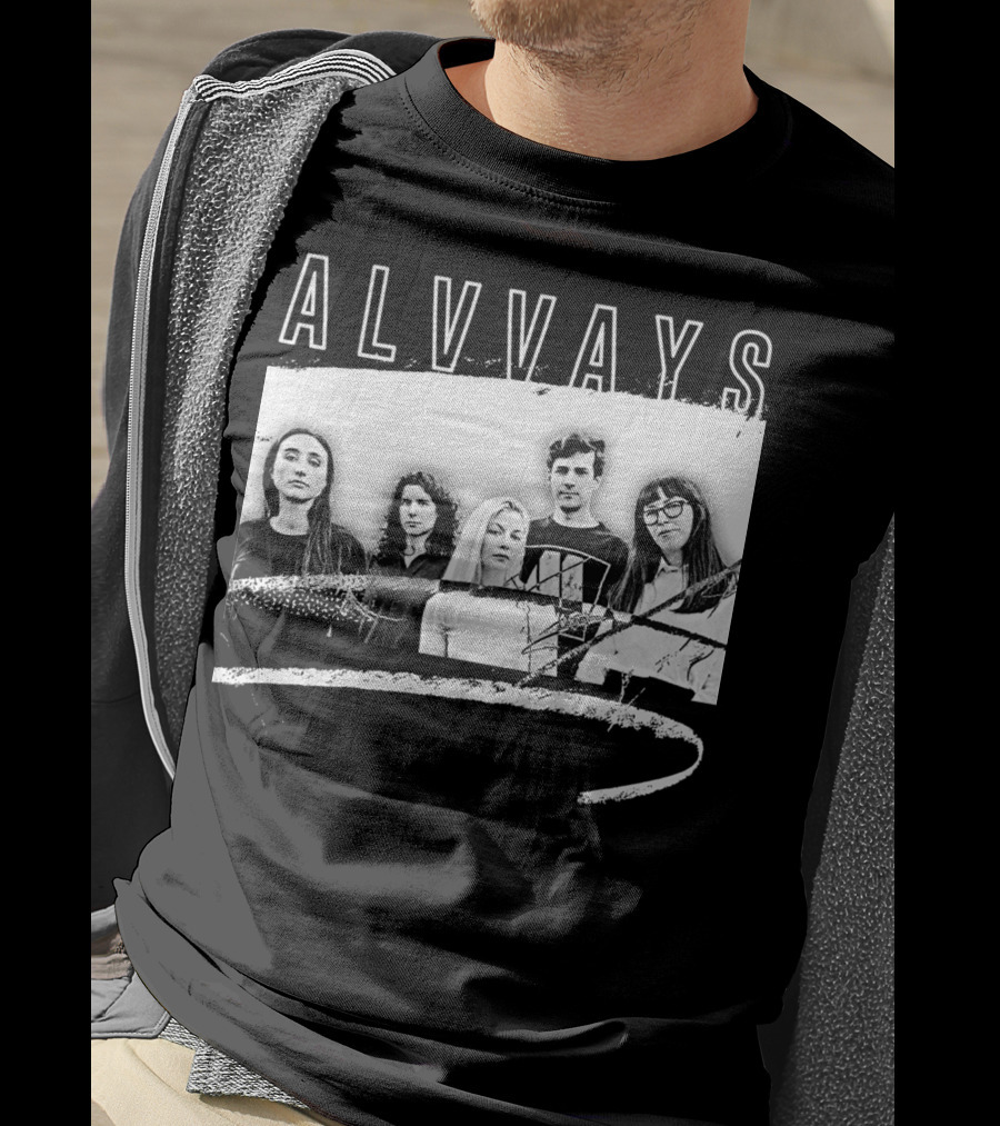 ALVVAYS Black And White Band T-Shirt